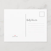 Met spijt Elegante uitnodiging voor verandering va Briefkaart (Achterkant)