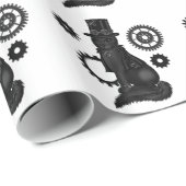 met steampunk kat omwikkeld papier (Rol Hoek)