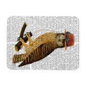 Met Steampunk Style Bowler Pet Magneet (Horizontaal)