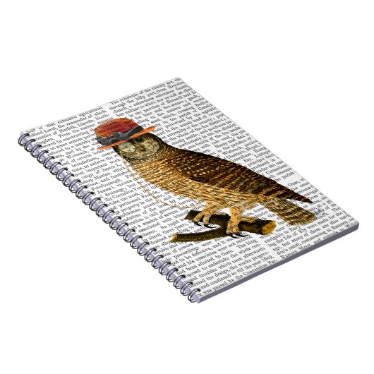 Met Steampunk Style Bowler Pet Notitieboek (Rechterzijde)