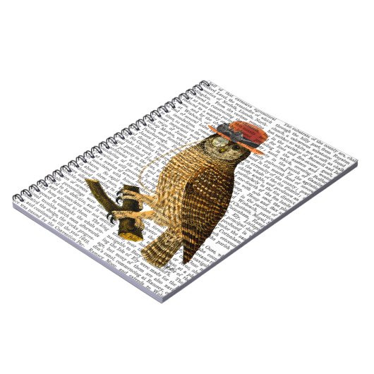 Met Steampunk Style Bowler Pet Notitieboek (Linkerzijde)