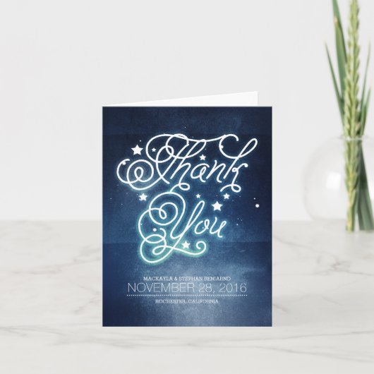 Met sterren behekste trouwwedstrijd bedankt (Voorkant)