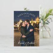 Met sterren bewaarde datum save the date (Staand voorkant)