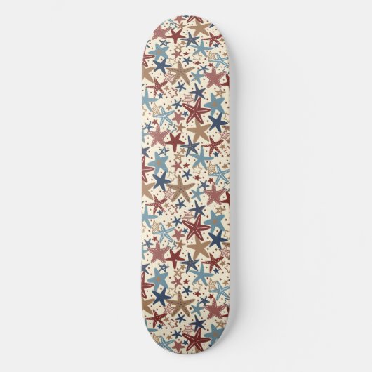 Met sterren bezaaid persoonlijk skateboard (Voorkant)