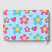 Met Sterren Bezaaide Bloemen Gastenboek (Achterkant)
