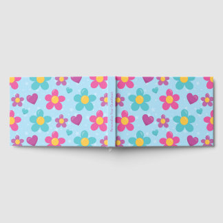Met Sterren Bezaaide Bloemen Servet Gastenboek