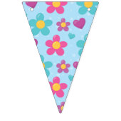 Met sterren bezaaide bloemen vlaggetjes (Derde vlag)