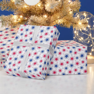 Met sterren bezaaide cadeauverpakkings papier