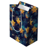 Met sterren bezaaide hemel medium cadeauzakje (Achterkant Gekanteld)