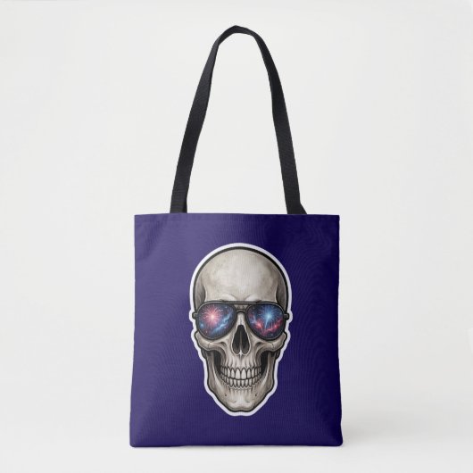 Met sterren bezaaide zonnebril Schedel Tote Bag (Voorkant)