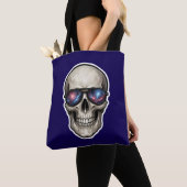 Met sterren bezaaide zonnebril Schedel Tote Bag (Dichtbij)