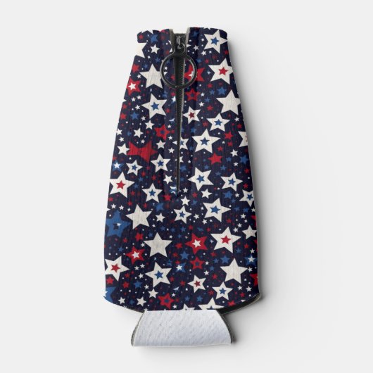 met sterren omzoomde viering flesjeskoeler (Achterkant)