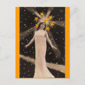 Met sterren op haar hoofd briefkaart (Voorkant)
