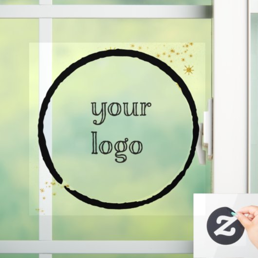 Met sterren Vepersonaliseerd logo Raamsticker (Huis)