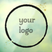 Met sterren Vepersonaliseerd logo Raamsticker (Vel 3)