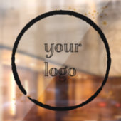 Met sterren Vepersoonlijk logo Raamsticker (Vel 2)