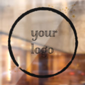 Met sterren Veprijzeld gepersonaliseerd logo Raamsticker (Vel 2)