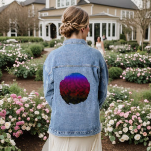 Met sterren verlichte afdaling denim jacket