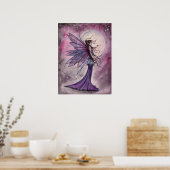 Met sterrenlicht Amethist Schone Kunst Posterprint Poster (Keuken)