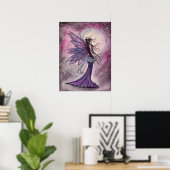 Met sterrenlicht Amethist Schone Kunst Posterprint Poster (Thuiskantoor)