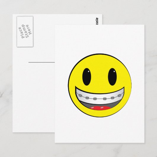 met steunen briefkaart (Voorkant / Achterkant)