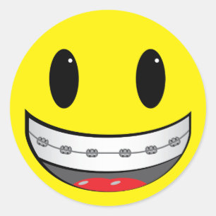 met steunen ronde sticker
