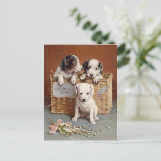 Met stevige Guud wensen | Carl Reichert Briefkaart (Staand voorkant)