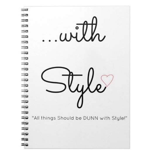 ...met Stijldraaiboek Notitieboek (Voorkant)