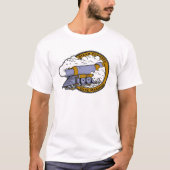 Met stoomvoeding aangedreven tape-machine t-shirt (Voorkant)