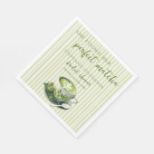 Met strepen vond ze haar perfecte matcha-Vrijgezel Servet (Hoek)