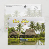 Met stro bedekte Daken, Zancudo, Costa Rica Briefkaart (Voorkant / Achterkant)