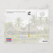 Met stro bedekte Daken, Zancudo, Costa Rica Briefkaart (Achterkant)