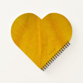 Met stuifmeel bedekte bij - hartvormig notitieboek (Achterkant)