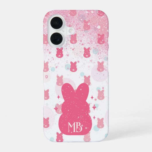 met suiker beklede veer iPhone 16 hoesje (Achterkant)