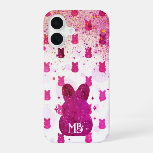 met suiker beklede veer iPhone 16 hoesje (Achterkant)