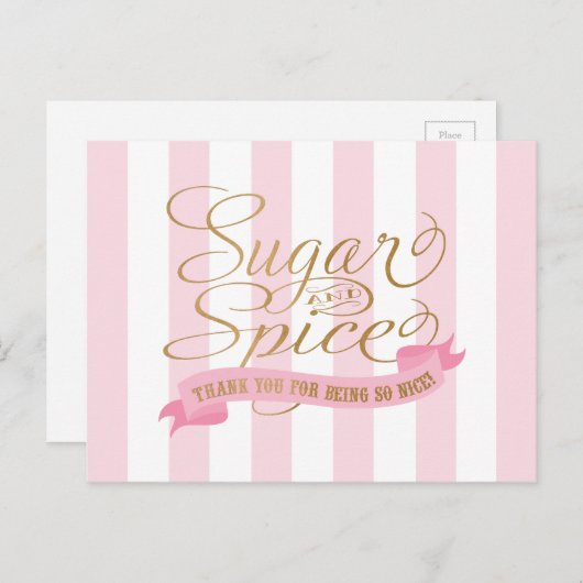 Met suiker en specerijen behandelde Briefkaarten (Voorkant / Achterkant)