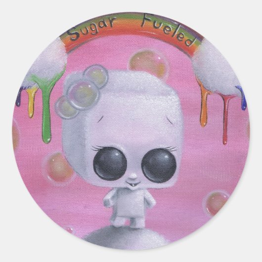 met suiker gevoede stickers (Voorkant)