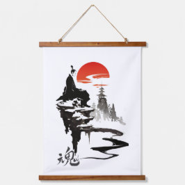 Met Sumi-e Soul Ink Art Hangend Wandkleed