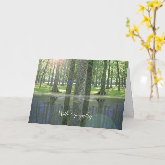 Met sympathie Bossen en watersceen Kaart (Gele Bloem)