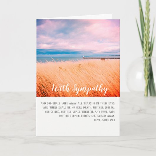 Met sympathie, Christelijke kaart met geschriften (Voorkant)