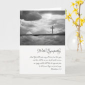 Met sympathie, Christelijke kaart met geschriften (Gele Bloem)