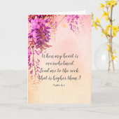 Met sympathie, Christelijke kaart met geschriften (Gele Bloem)