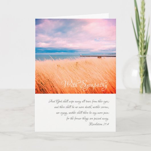 Met sympathie, Christelijke kaart met geschriften (Voorkant)