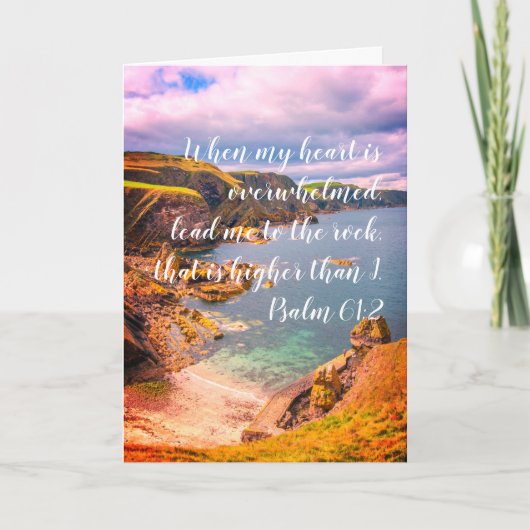 Met sympathie, Christelijke kaart met geschriften (Voorkant)