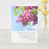 Met sympathie, Christelijke kaart met scritpures (Gele Bloem)