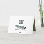 Met Sympathie - Doberman die een Meer overzien Kaart (Achterkant)