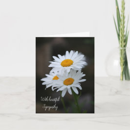 Met sympathie Gevouwen Wenskaart Kaart