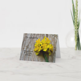 Met sympathie Gevouwen Wenskaart Kaart