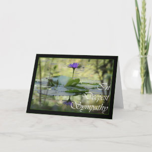 Met sympathie, gewoon condoleances kaart