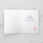 Met sympathie: het verlies van een kip kaart (Binnen)